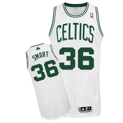 Revolution 30 Boston Celtics -36 Marcus Smart White Stitched NBA Jersey