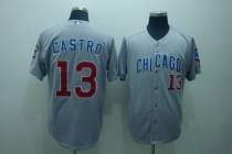 Chicago Cubs -13 Starlin Castro Stitched Grey MLB Jersey Chicago Cubs -13 Starlin Castro Stitched Grey MLB Jersey