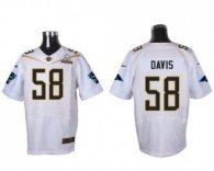 Nike Carolina Panthers -58 Thomas Davis White 2016 Pro Bowl Stitched NFL Elite Jersey