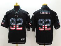 Nike Philadelphia Eagles #92 Reggie White Black Men's Stitched NFL Elite USA Flag Fashion Jersey Nike Philadelphia Eagles #92 Reggie White Black Men's Stitched NFL Elite USA Flag Fashion Jersey