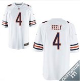 Nike Chicago Bears -4 White Feely Elite Jersey