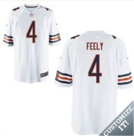 Nike Chicago Bears -4 White Feely Elite Jersey