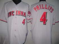Cincinnati Reds -4 Brandon Phillips Grey Cool Base Stitched MLB Jersey Cincinnati Reds -4 Brandon Phillips Grey Cool Base Stitched MLB Jersey