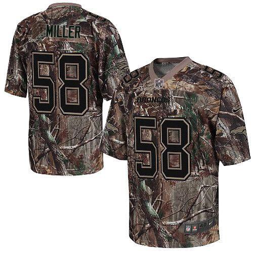Nike Denver Broncos #58 Von Miller Camo Men's Stitched NFL Realtree Elite Jersey