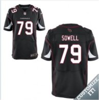 Nike Arizona Cardinals -79 Sowell Jersey Black Elite Alternate Jersey