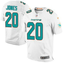 Nike Dolphins -20 Reshad Jones White Stitched NFL New Elite Jersey Nike Dolphins -20 Reshad Jones White Stitched NFL New Elite Jersey
