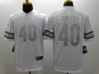 Nike Chicago Bears -40 Gale Sayers White NFL Limited Platinum Jersey