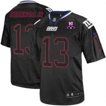 Nike New York Giants #13 Odell Beckham Jr Lights Out Black With 1925-2014 Season Patch Men's Stitche Nike New York Giants #13 Odell Beckham Jr Lights Out Black With 1925-2014 Season Patch Men's Stitche