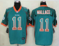 2013 New Nike Miami Dolphins -11 Wallace Drift Fashion Green Elite Jerseys