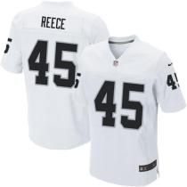 Nike Oakland Raiders #45 Marcel Reece White Men's Stitched NFL Elite Jersey Nike Oakland Raiders #45 Marcel Reece White Men's Stitched NFL Elite Jersey