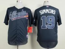 Atlanta Braves #19 Andrelton Simmons Blue Cool Base Stitched MLB Jersey Atlanta Braves #19 Andrelton Simmons Blue Cool Base Stitched MLB Jersey
