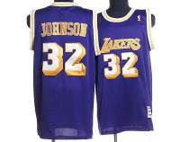 Mitchell and Ness Los Angeles Lakers -32 Orlando Magic Johnson Stitched Purple Throwback NBA Jersey Mitchell and Ness Los Angeles Lakers -32 Orlando Magic Johnson Stitched Purple Throwback NBA Jersey