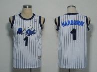 Mitchell and Ness Orlando Magic -1 Penny Hardaway White Stitched NBA Jersey