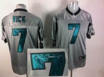 Nike Philadelphia Eagles #7 Michael Vick Elite Grey Shadow Men's Stitched NFL Autographed Jersey Nike Philadelphia Eagles #7 Michael Vick Elite Grey Shadow Men's Stitched NFL Autographed Jersey