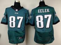 Nike Philadelphia Eagles #87 Brent Celek Midnight Green Team Color Men's Stitched NFL New Elite Jers
