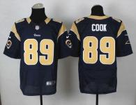 Nike St Louis Rams -89 Jared Cook Navy Blue Team Color Men's Stitched NFL Elite Jersey