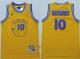 Golden State Warriors -10 Tim Hardaway Gold New Throwback Stitched NBA Jersey