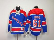 New York Rangers -61 Rick Nash Blue Sawyer Hooded Sweatshirt Stitched NHL Jersey New York Rangers -61 Rick Nash Blue Sawyer Hooded Sweatshirt Stitched NHL Jersey