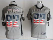 Nike Dallas Cowboys #82 Jason Witten Grey Men's Stitched NFL Elite USA Flag Fashion Jersey