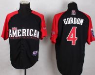 Kansas City Royals -4 Alex Gordon Black 2015 All-Star American League Stitched MLB Jersey