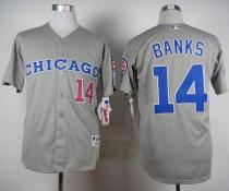Chicago Cubs -14 Ernie Banks Grey 1990 Turn Back The Clock Stitched MLB Jersey Chicago Cubs -14 Ernie Banks Grey 1990 Turn Back The Clock Stitched MLB Jersey