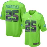 Nike Seahawks -25 Richard Sherman Green Alternate Stitched NFL Limited Strobe Jersey