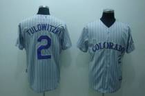 Colorado Rockies -2 Troy Tulowitzki Stitched Grey MLB Jersey Colorado Rockies -2 Troy Tulowitzki Stitched Grey MLB Jersey