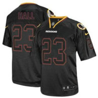 Nike Redskins -23 DeAngelo Hall Lights Out Black Stitched NFL Elite Jersey
