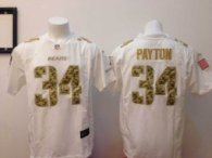 NEW Chicago Bears -34 Walter Payton White Jerseys(game USA)