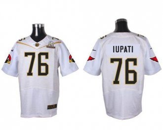 Nike Arizona Cardinals -76 Mike Iupati White 2016 Pro Bowl Men's Stitched NFL Elite Jersey