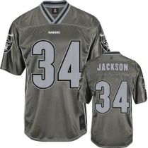 Nike Oakland Raiders #34 Bo Jackson Grey Men's Stitched NFL Elite Vapor Jersey Nike Oakland Raiders #34 Bo Jackson Grey Men's Stitched NFL Elite Vapor Jersey