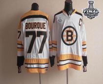 CCM Throwback Boston Bruins Stanley Cup Finals Patch -77 Ray Bourque White Stitched NHL Jersey CCM Throwback Boston Bruins Stanley Cup Finals Patch -77 Ray Bourque White Stitched NHL Jersey