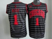 Chicago Bulls -1 Derrick Rose Black Grey Groove Stitched NBA Jersey Chicago Bulls -1 Derrick Rose Black Grey Groove Stitched NBA Jersey