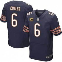 Nike Chicago Bears -6 Blue Cutler C Patch Elite Jersey Nike Chicago Bears -6 Blue Cutler C Patch Elite Jersey