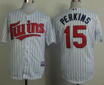 Minnesota Twins -15 Glen Perkins White Blue Strip Cool Base Stitched MLB Jersey Minnesota Twins -15 Glen Perkins White Blue Strip Cool Base Stitched MLB Jersey
