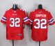 Nike Buffalo Bills -32 O J Simpson Red Stitched NFL Elite Rush Jersey
