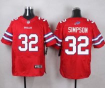Nike Buffalo Bills -32 O J Simpson Red Stitched NFL Elite Rush Jersey Nike Buffalo Bills -32 O J Simpson Red Stitched NFL Elite Rush Jersey
