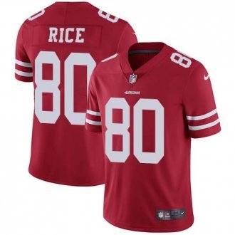Nike 49ers -80 Jerry Rice Red Team Color Stitched NFL Vapor Untouchable Limited Jersey