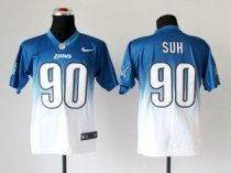 NEW Detroit Lions -90 Ndamukong Suh Blue White Drift Fashion II Elite NFL Jerseys NEW Detroit Lions -90 Ndamukong Suh Blue White Drift Fashion II Elite NFL Jerseys
