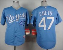Kansas City Royals -47 Johnny Cueto Light Blue Alternate 1 Cool Base Stitched MLB Jersey Kansas City Royals -47 Johnny Cueto Light Blue Alternate 1 Cool Base Stitched MLB Jersey