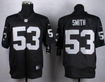Nike Oakland Raiders #53 Malcolm Smith Black Team Color Men's Stitched NFL Elite Jersey Nike Oakland Raiders #53 Malcolm Smith Black Team Color Men's Stitched NFL Elite Jersey