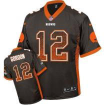 Nike Cleveland Browns -12 Josh Gordon Brown Team Color Stitched NFL Elite Drift Fashion Jersey Nike Cleveland Browns -12 Josh Gordon Brown Team Color Stitched NFL Elite Drift Fashion Jersey