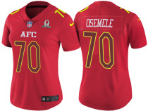 WOMEN'S AFC 2017 PRO BOWL OAKLAND RAIDERS #70 KELECHI OSEMELE RED GAME JERSEY