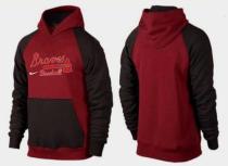Atlanta Braves Pullover Hoodie Burgundy Red Black Atlanta Braves Pullover Hoodie Burgundy Red Black