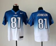 NEW Detroit Lions -9 Matthew Stafford Blue White Drift Fashion II Elite NFL Jerseys