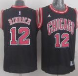 Revolution 30 Chicago Bulls -12 Kirk Hinrich Black Stitched NBA Jersey