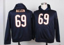 Chicago Bears -69 Jared Allen Navy Blue Pullover NFL Hoodie Chicago Bears -69 Jared Allen Navy Blue Pullover NFL Hoodie