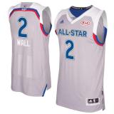 Washington Wizards -2 John Wall Gray 2017 All Star Stitched NBA Jersey