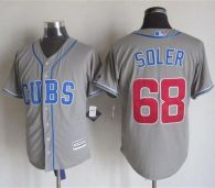 Chicago Cubs -68 Jorge Soler Grey Alternate Road New Cool Base Stitched MLB Jersey