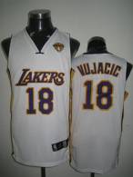 Los Angeles Lakers -18 Sasha Vujacic Stitched White Final Patch NBA Jersey